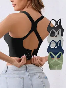 Women's Seamless Adjustable Push-Up Sports Bra, Comfortable Breathable Shockproof Design, Perfect for Yoga & Daily Wear, Seamless Sports Bras