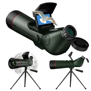 Smart Spotting Scopes Telescope, 78mm Large Objective Lens Save 30MP Photos&4K Video, 2.8'' Extended Screen for Stargazing,Bird Watching,Hiking,Wildlife Viewing,IP54 Waterproof