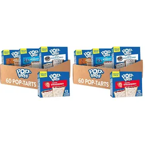 PopTarts Toaster Pastries, Breakfast Foods, Kids Snacks, Variety (5 Boxes, 60 PopTarts) (2)