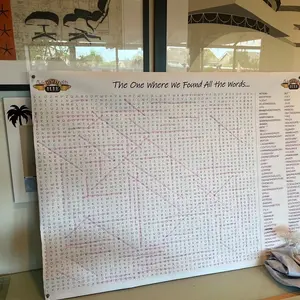 Giant Friends Themed Wordsearch - Perfect Entertainment for Both Children and Adults - 30x42 inch Size