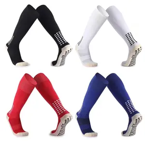 Soccer socks men's long tube square dispensing non-slip thickened towel sole training sports socks