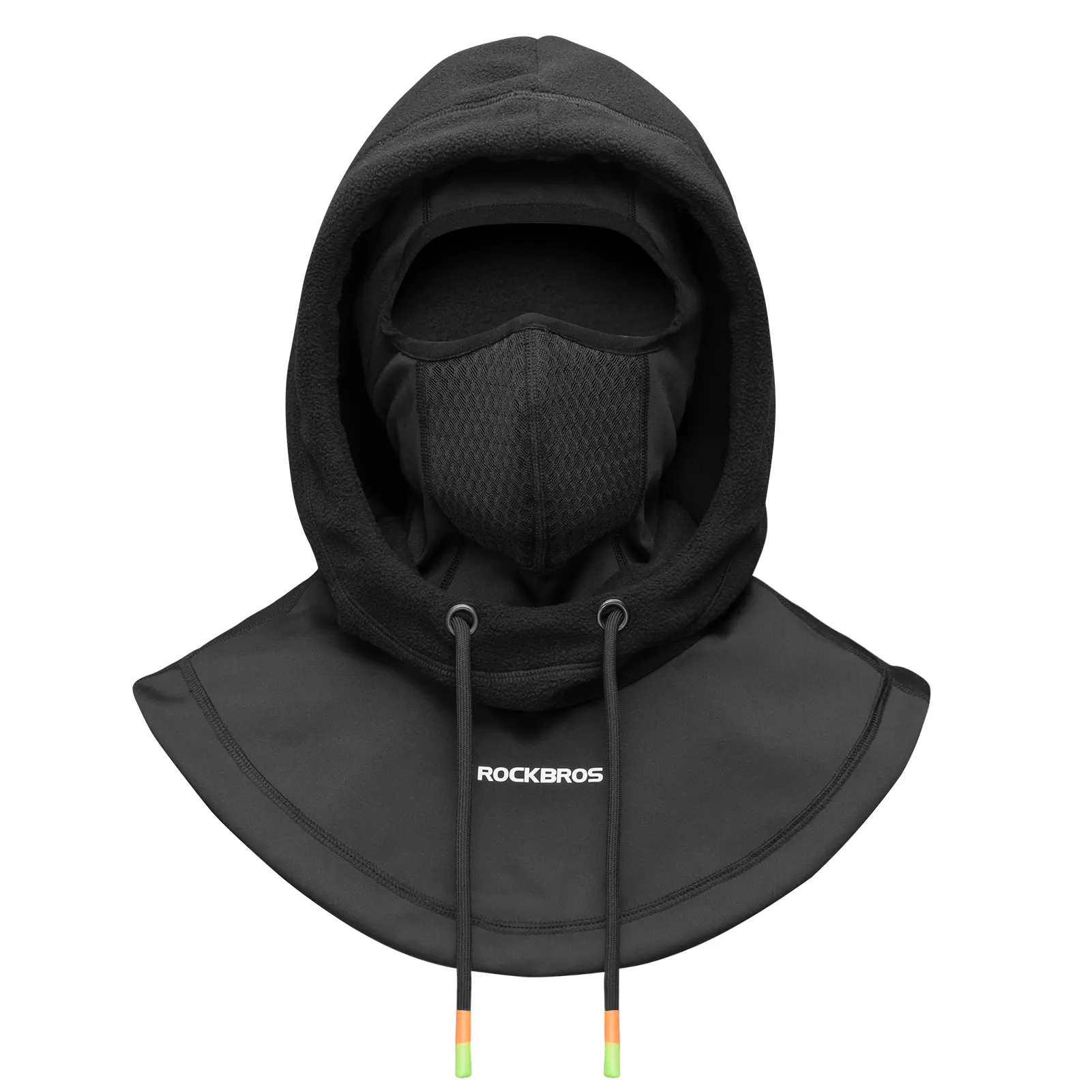 ROCKBROS Thermal Fleece Balaclava for Men, Heavy Polyester Winter Hat, Windproof & Breathable Full Coverage Gear for Ski & Bike Helmets, Full Face Balaclava Sports & Outdoor Hats, Ski Mask Sports & Outdoor Hats