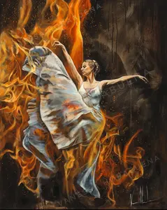 C#. 24 - A Burning Flame Within - 16"x20" Canvas Print