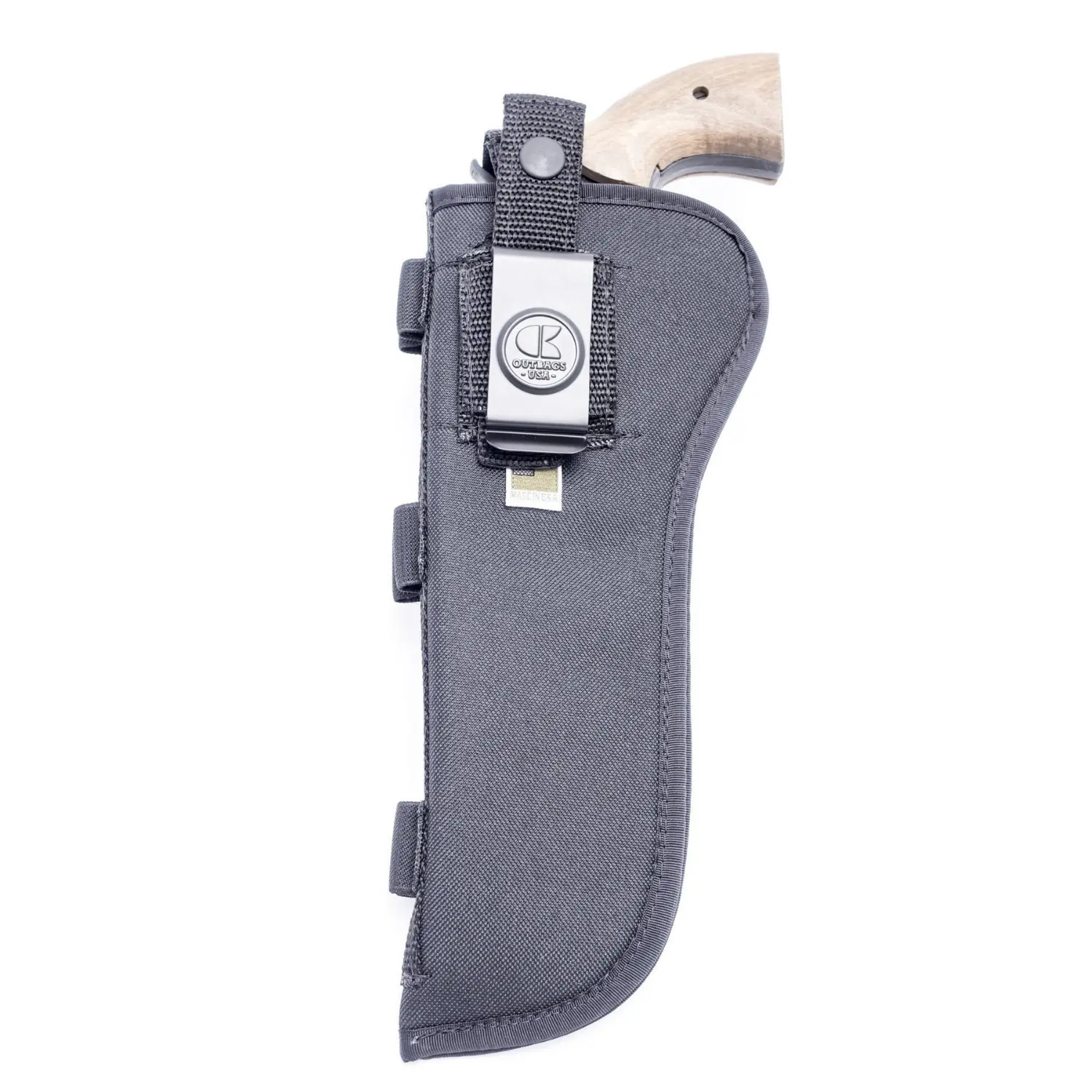OUTBAGS USA NSC11 Nylon OWB Holster with Ammo Loops - Fits Most 6.5" to 7" Barrel 6-Shot Revolvers for Belts - Tactical Outside the Waistband Carry - Family Owned & Operated, Made in USA