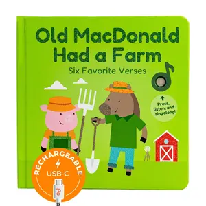 Cali's Books Old MacDonald Had a Farm - Interactive Musical Book for Babies with 6 Animal Songs, 15 Seconds of Music, and Charming Illustrations