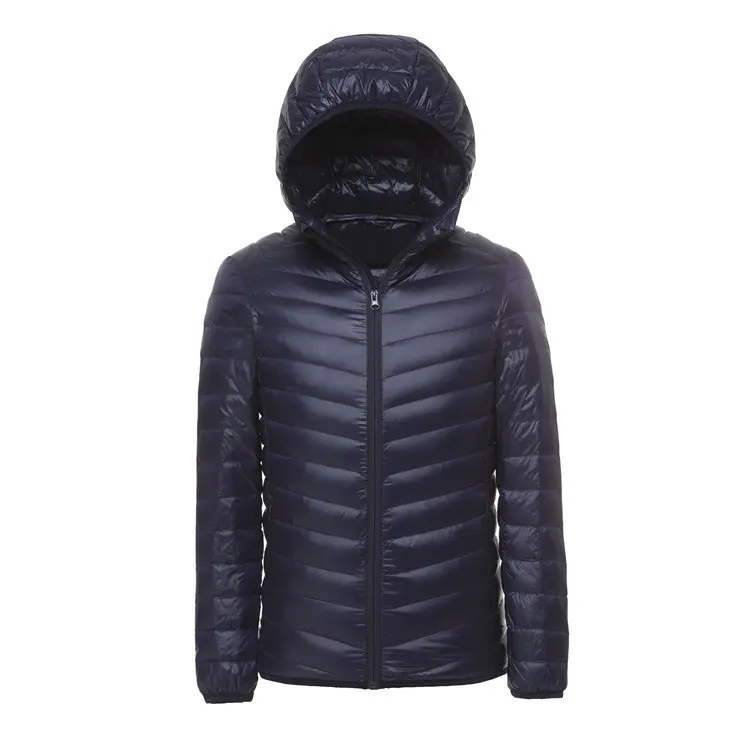 Men's Lightweight Water-Resistant Packable Hooded Puffer Jacket