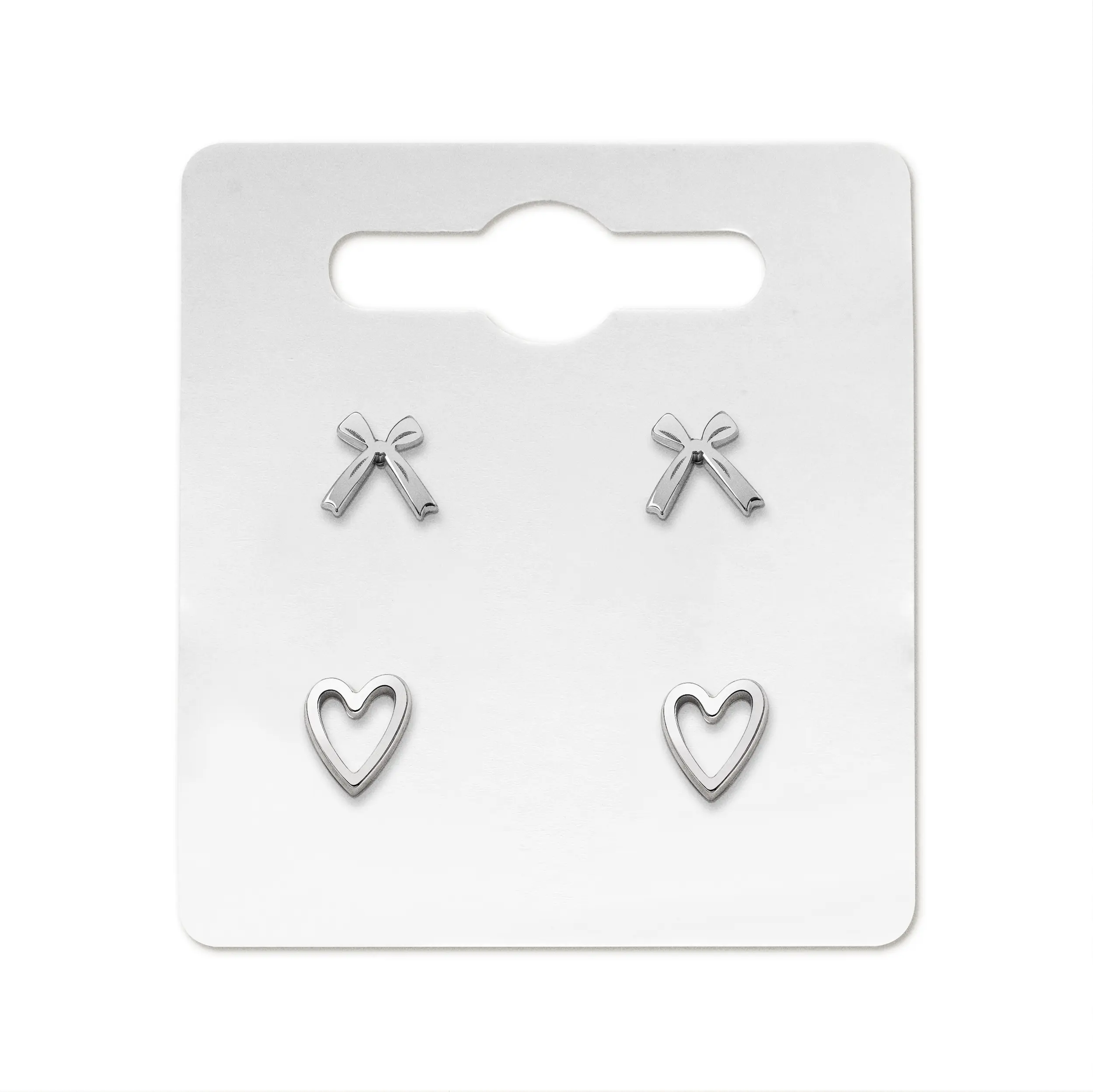 Alivia & Danny Exclusive Coquette Stud Earrings Set in Silver or Gold