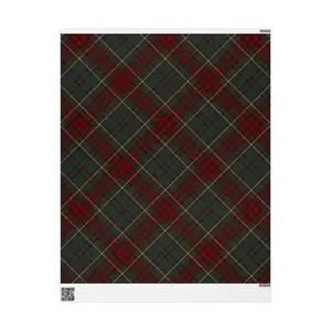 Plaid Wrapping Paper Roll — Classic Red & Green Tartan Gift Wrap for Christmas