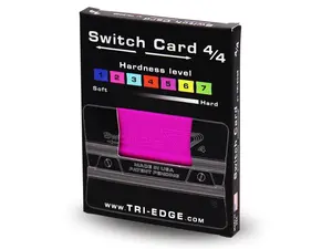 Tri-Edge Switch-Card 4/4 Fuschia Squeegee for Vinyl Wrap, Window Tinting, and Signs & Graphics Installations
