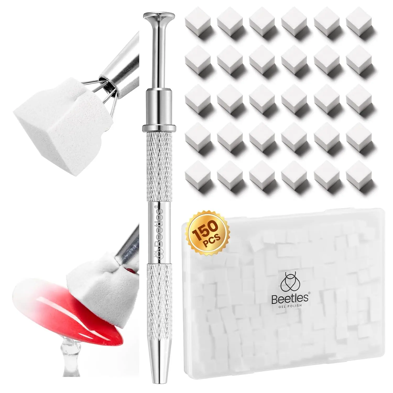 150Pcs Mini Sponge with Grabbing Pen