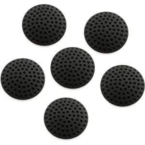6 count Black Wall Protectors Door Handle Bumpers Buffer Guard Doorknob Rubber Self Adhesive Silencer Crash Pad for  Office Doorstop Door Stopper
