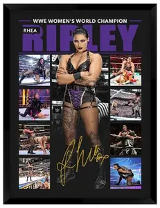 Rhea Ripley WWE signed Poster Print Unframed Memorabilia