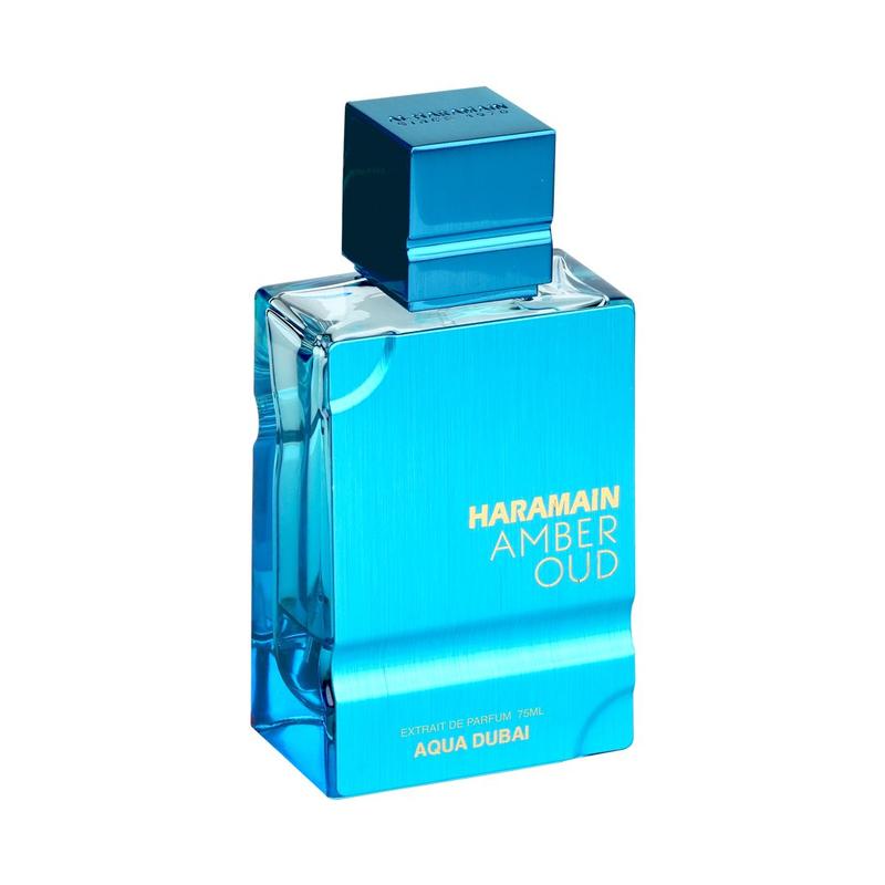 Al Haramain Amber Oud Aqua Dubai 75ml Extrait De Parfum Refreshing Arabian Sea Fragrance with Bergamot Mandarin Orange Notes for a Crisp Sea Breeze Experience