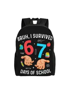 67 Zipper Closure, School Backpac Unisex Comfortable Backpack