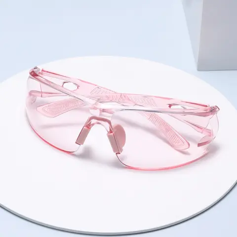 Fashion Clear-Lens Shield Glasses, Trending Glasses, Transparent Flat-Lens Eyewear, Trendy Casual Protective-Style Glasses, Anti-Scratch Eyewear for Men & Women, Ideal for Home Use and Outdoor Activities
