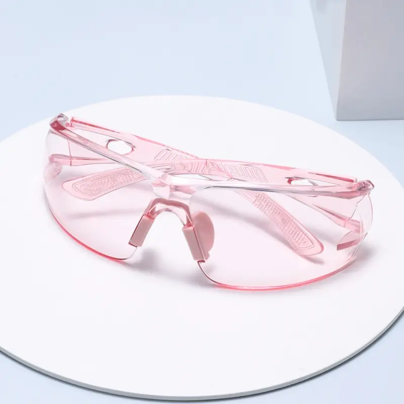 Fashion Clear-Lens Shield Glasses, Trending Glasses, Transparent Flat-Lens Eyewear, Trendy Casual Protective-Style Glasses, Anti-Scratch Eyewear for Men & Women, Ideal for Home Use and Outdoor Activities