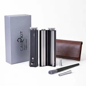 Premium Metal Rolling Machine, Adjustable 78–110mm Roller for Rolling Papers, Portable Manual Rolling Tool with Carrying Case