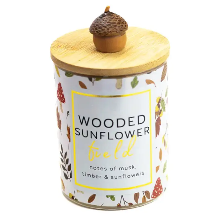 "Wooded Sunflower Field" 10 oz Jar Candle – A Cheerful Giver