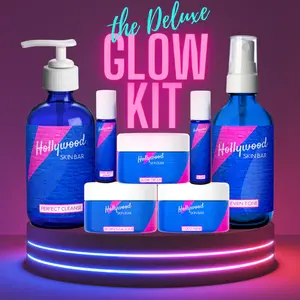 Hollywood HairBar The Deluxe Glow Kit for Radiant and Comfortable Skin - Gentle