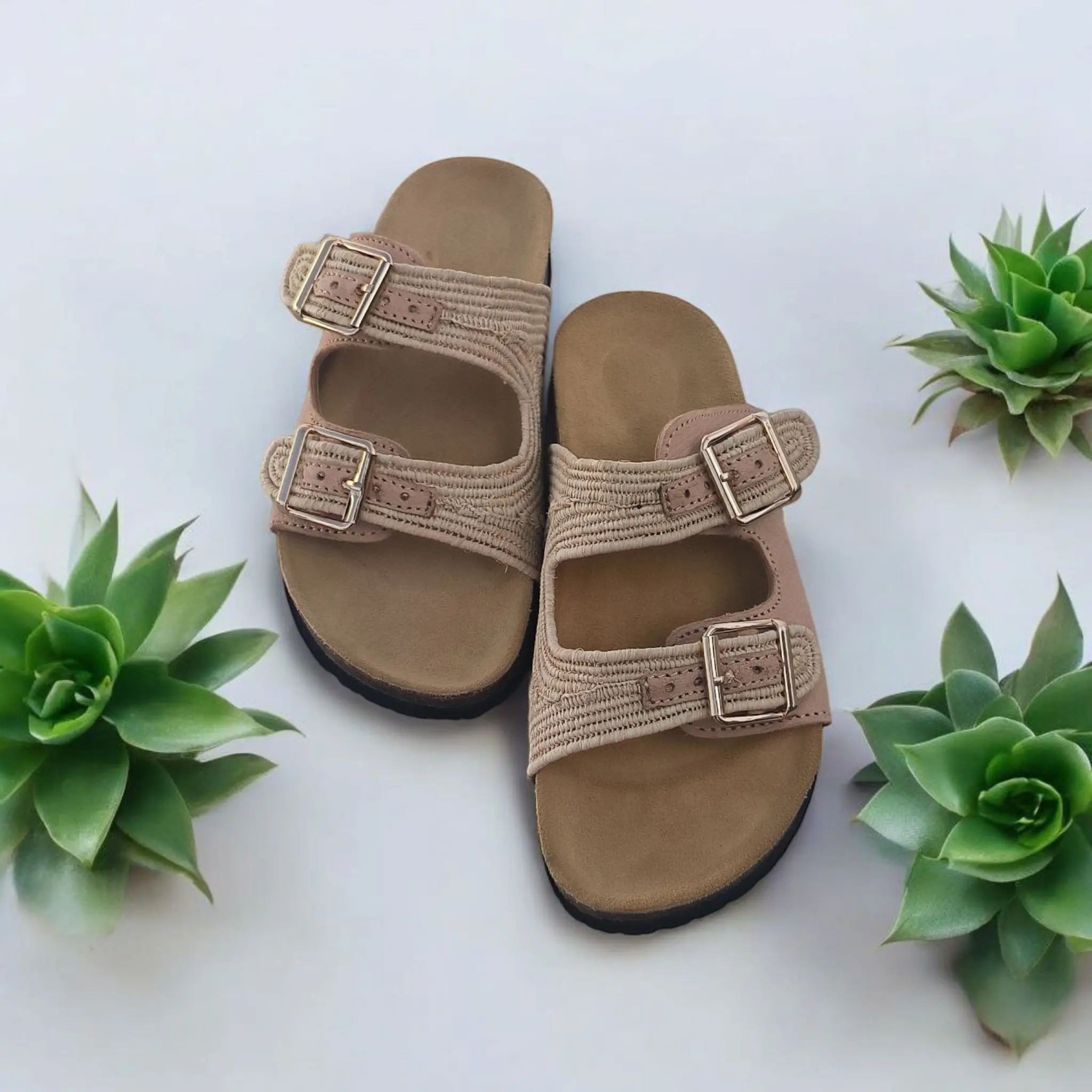 Nomad Soul – Boho Moroccan Raffia Sandals | Lightweight Travel-Friendly Footwear