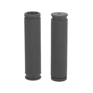 Bike Handlebar Grips Covers 125mm Long Lightweight | Bicycle End Grip Protector Gray 1 Pair