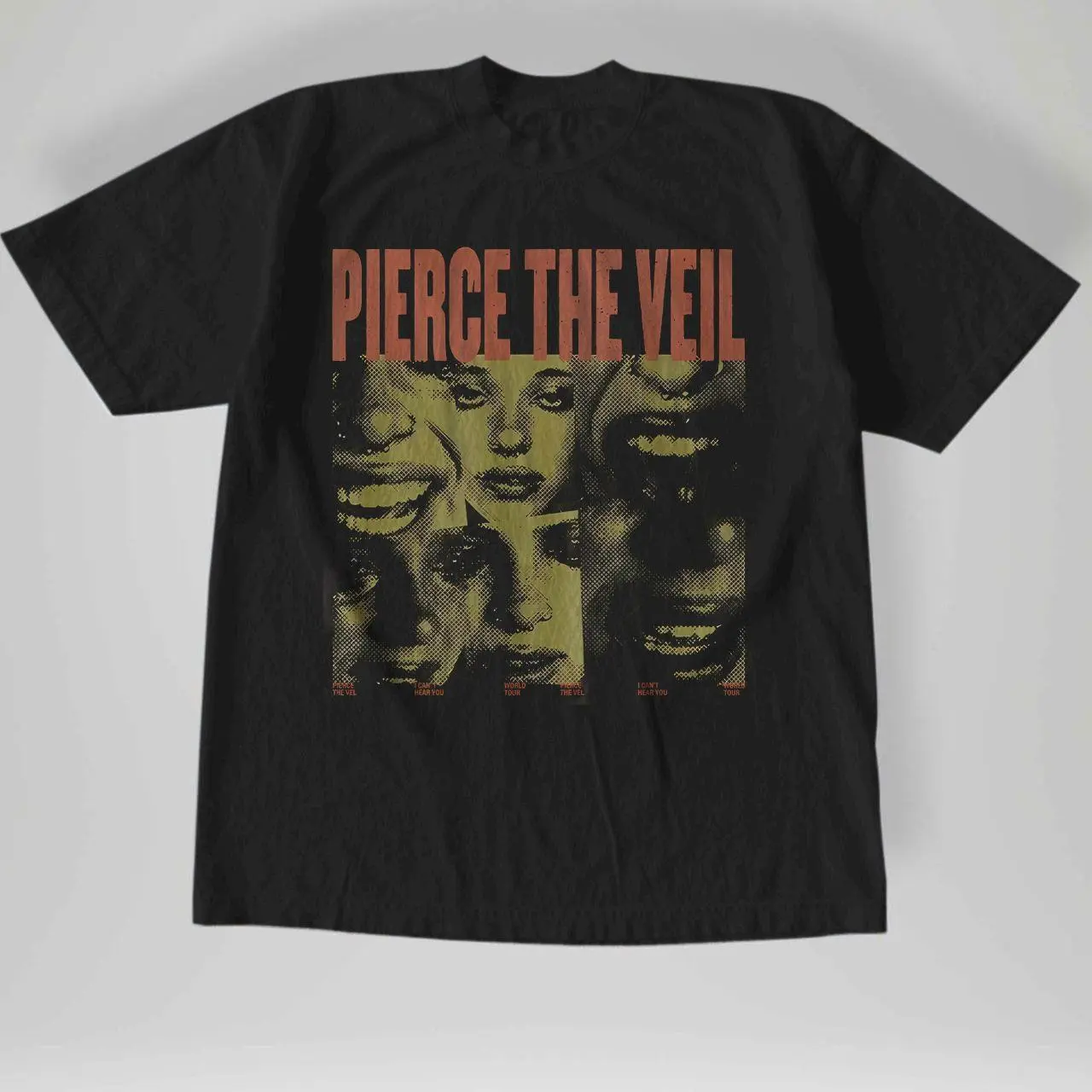 Pierce the Veil Graphic T-Shirt, Unisex Cotton Tee, Vintage Emo Rock Band Shirt, Retro Alternative Music Graphic Tee, Music Lover Gift