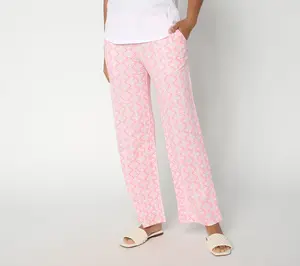 Belle by Kim Gravel Regular Cabana Knit Tile Beach Pant