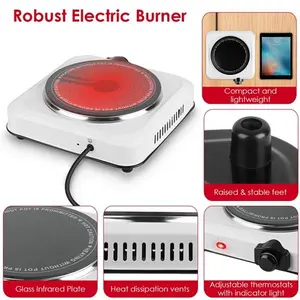 Countertop Single Infrared Hot Plate 1000W Stepless Temperature Adjustment-5381