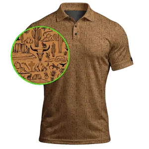 Bogey Bros Texas Patriotic Men’s Polo Shirt Breathable Lightweight Summer Golf Top for Lone Star Pride