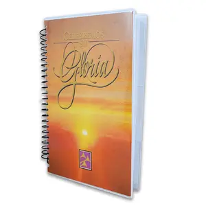 Let's Celebrate His Glory in Spanish Hymnal Lyrics only spiral hardcover