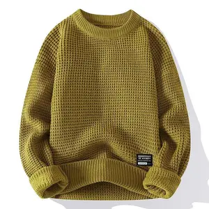 Vintage Quality Men's Sweater with Thick Needle and Round Neck - Menswear, HoodieGift