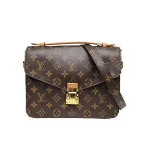 Pre-owned Louis Vuitton PVC Tote Bags Metis Pochette Messenger Bag with Monogram gold buckle 2018