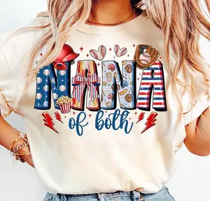 [Sale Up To 30%] Nana Of Both PBaseball Nana Shirt, Sports Baseball Team Raising Ballers T-Shirt, Gift For Mom Shirt