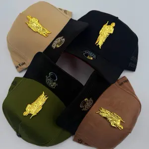 Gorra San Judas Oro Chava Hats - Gold Embroidered Design in Multiple Colors