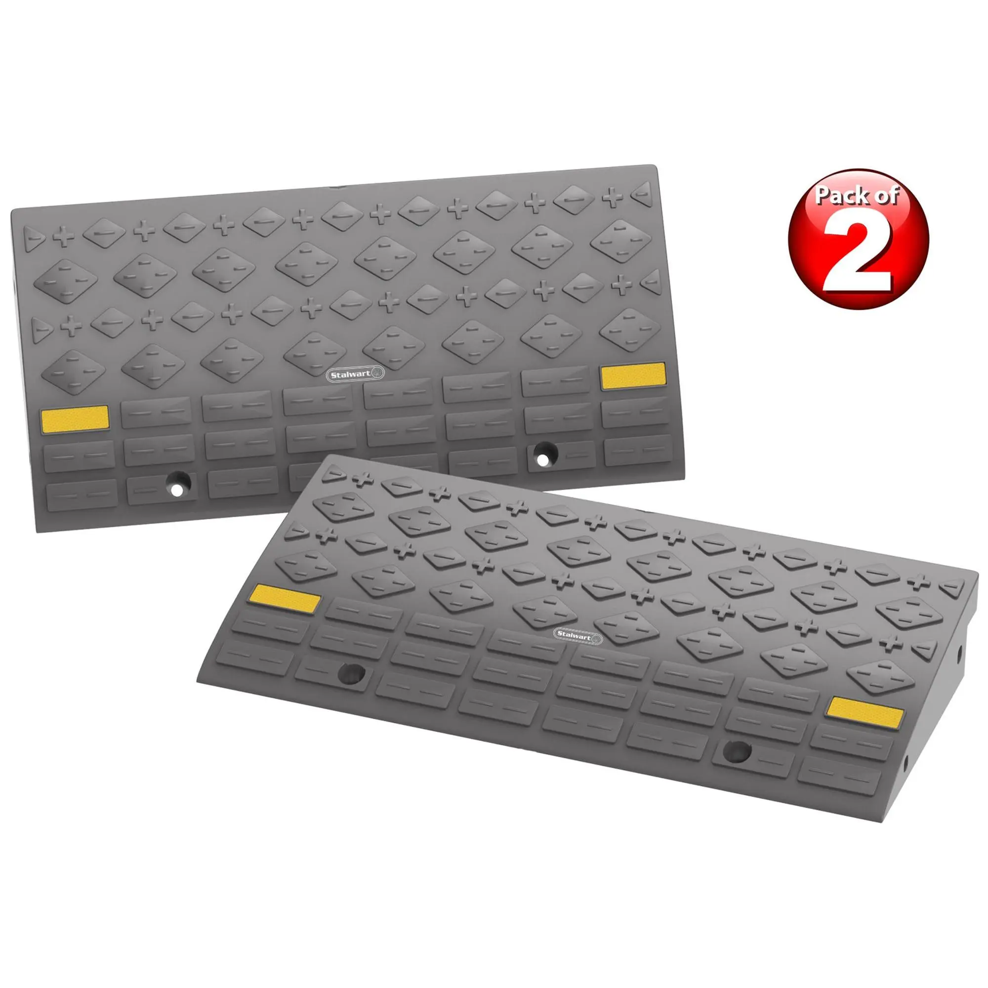 Stalwart Set of 2 Curb Ramps with 4 Ton Capacity