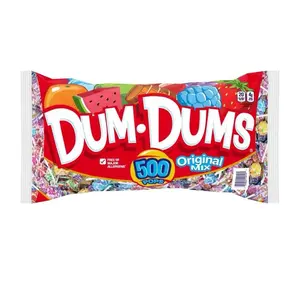 Dum Dums Original Mix Pops 500 Count Bulk Bag 16 Classic Flavors Gluten Free Peanut Free 85.5 oz for Parties and Everyday Snacking