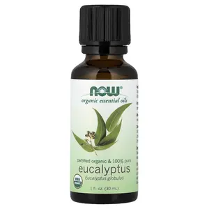 NOW Foods Organic Essential Oils, Eucalyptus, 1 fl oz (30 ml)