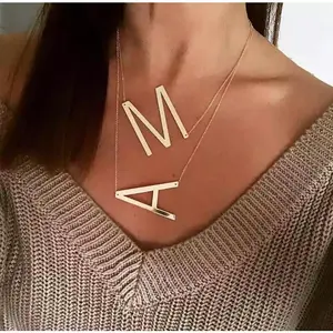 Sideways Initial Necklace