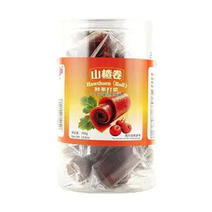BAISHOUYUAN Hawthorn Rolls 300g - Traditional Chinese Snack, Sweet & Sour Fruit Candy, Healthy Dried Fruit Treat