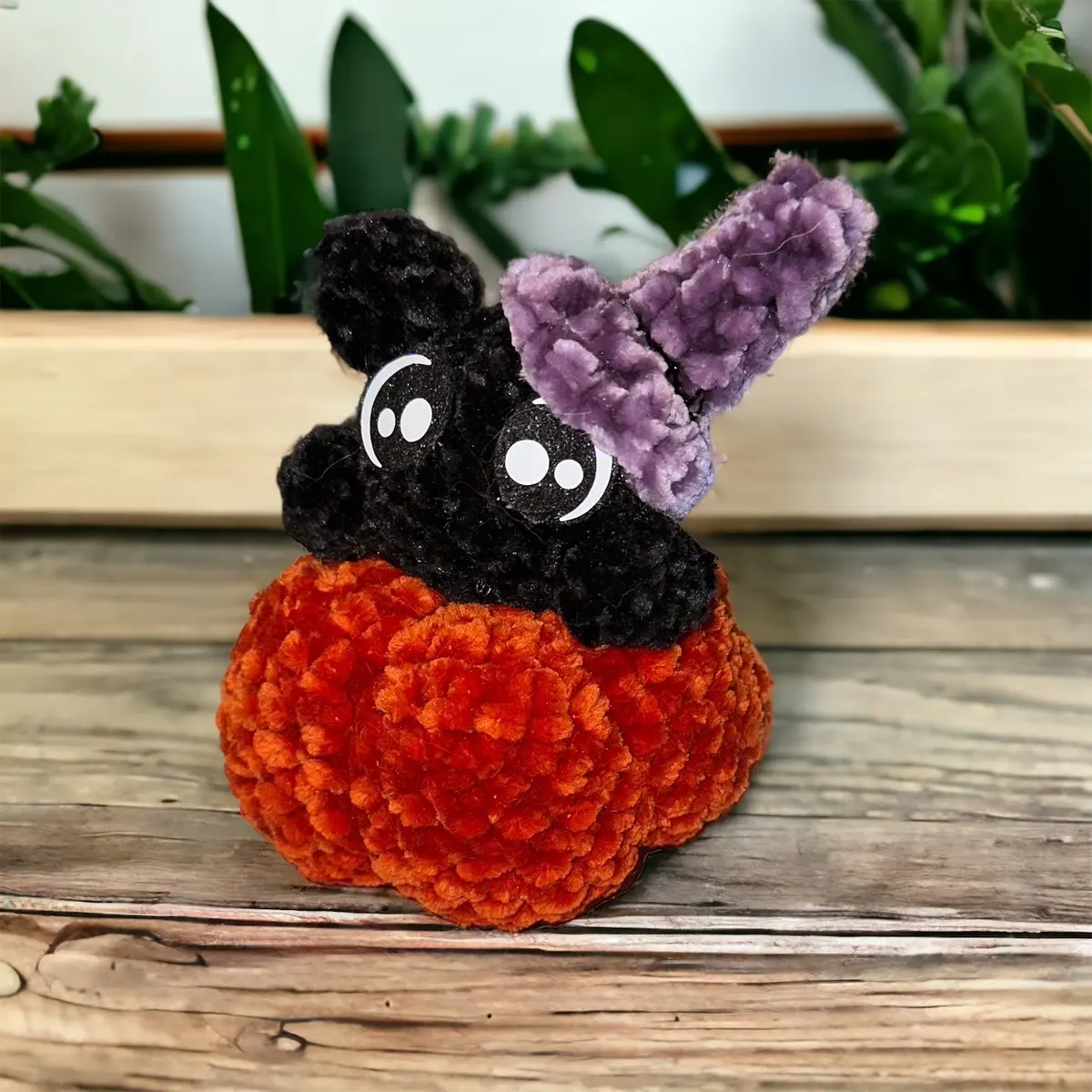 Plush Pumpkin Kitty Toy