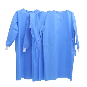 Women's Disposable Isolation Gown with Double Tie for Medical and Surgical Use - Clothing, Womenswear