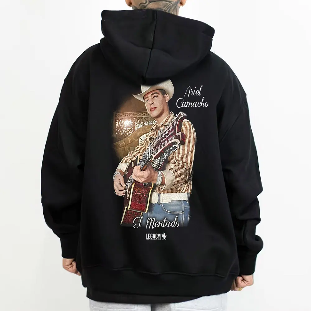 Ariel Camacho Graphic Pullover Hoodie for Women, Vintage-Inspired Cotton Blend Top with a Comfortable Oversized Fit, Sweet, Graphic Print