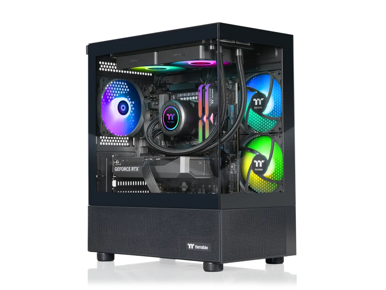 Thermaltake LCGS View u2660T-170 Gaming Desktop (Intel Core Ultra 7 265KF, ToughRam 32GB DDR5 6000MT/s RGB Memory, NVIDIA GeForce RTX 5060 Ti, 1TB NVMe M.2, WiFi, Windows 11) V17B-B860-56T-LCS