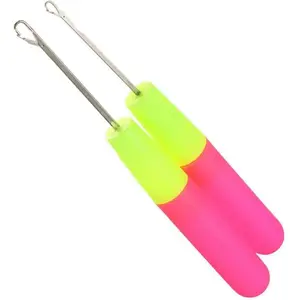 1Pcs Latch Hook Tool, Latch Hook Crochet Needle for Micro Braids, Hair Extension, Feather and Carpet