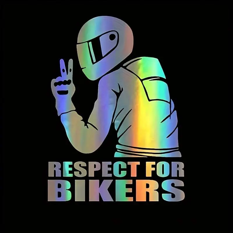Automotive 2-Piece Decals Stickers - Creative Graphic Decal for Motorcycle Decoration, Versatile Customization of Bikes, Gear and Helmets, Two Piece Set