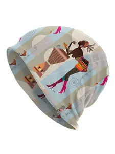 BIIHUDU Afrocentric Chic II Men'S Beanie Hat - Warm Winter Cap with African-Inspired Tribal Patterns, & Brown, Machine Washable, Casual & Formal Wear, Beanies For Men Winter, Winter Headwear, Stylish Headwear, Durable Headwear, Turban Cap