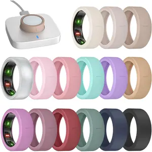 15 Pack Ultra-Thin Ring Covers Compatible with Oura Ring Gen 4/4 Ceramic/3 Cover, Anti-Scratch  Protector Accessories for ULTRAHUMAN AIR/RingConn Gen 2/Gen 2 Air for Women Men