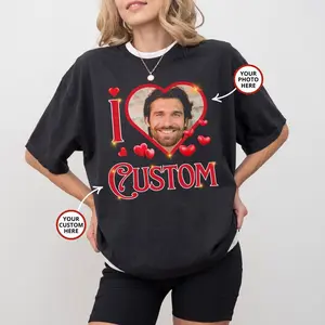 Custom I Heart Photo Shirt, I Love Custom Shirt, Personalized I Heart Shirt, Custom Photo Tee, I Heart Tee, Custom Valentine's Day Shirt