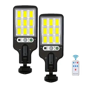 【SummerVibes】2 PACK Solar Lights Outdoor, 6000 Lumens 108COB LED Solar Powered Motion Sensor Wall Lamp - IP65 Waterproof with Remote Control, Durable Security Light for Outside Wall, Garden, Yard, Porch