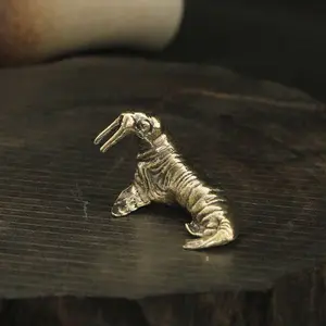 Antiqued Solid Brass Walrus Figurine – Feng Shui Symbol of Wealth, Protection & Calm Strength